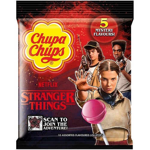 Chupa Chups Stranger Things карамель ассорти, 120 гр Chupa Chups Stranger Things карамель ассорти, 120 гр